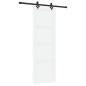 vidaXL Porta scorrevole con set di hardware "ORKDAL" Bianco Legno massello di pino vidaXL Porta scorrevole con set di hardware "ORKDAL" Bianco Legno massello di pino