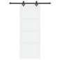 vidaXL Porta Scorrevole con Set di Ferramenta 'ORKDAL'in Legno Massello di Pino Bianco vidaXL Porta Scorrevole con Set di Ferramenta 'ORKDAL'in Legno Massello di Pino Bianco