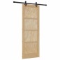 vidaXL Porta Scorrevole con Set di Ferramenta 'ORKDAL'in Legno Massello di Pino