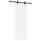 vidaXL Porta Scorrevole con Set Hardware "ORKDAL" Porta in Legno Solido di Pino Bianca vidaXL Porta Scorrevole con Set Hardware "ORKDAL" Porta in Legno Solido di Pino Bianca