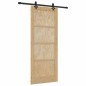 vidaXL Porta Scorrevole con Set di Accessori 'ORKDAL'in Legno Massello di Pino vidaXL Porta Scorrevole con Set di Accessori 'ORKDAL'in Legno Massello di Pino