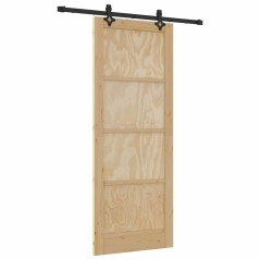 vidaXL Porta Scorrevole con Set di Componenti Scorrevoli 'ORKDAL'Legno Massello di Pino