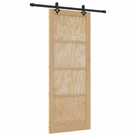 vidaXL Porta Scorrevole con Set di Componenti Scorrevoli 'ORKDAL'Legno Massello di Pino