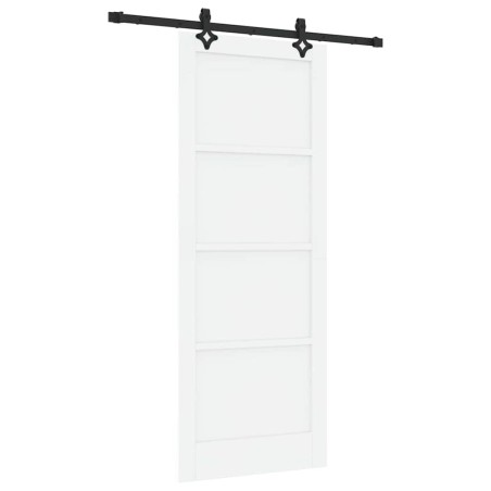 vidaXL Porta Scorrevole con Set Hardware "ORKDAL" Legno Massello di Pino Bianco