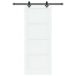 vidaXL Porta Scorrevole con Set Hardware "ORKDAL" Legno Massello di Pino Bianco vidaXL Porta Scorrevole con Set Hardware "ORKDAL" Legno Massello di Pino Bianco