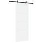 vidaXL Porta Scorrevole con Set Hardware "ORKDAL" Legno Massello di Pino Bianco vidaXL Porta Scorrevole con Set Hardware "ORKDAL" Legno Massello di Pino Bianco