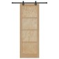 vidaXL Porta scorrevole con set di hardware 'ORKDAL'in legno massello di pino vidaXL Porta scorrevole con set di hardware 'ORKDAL'in legno massello di pino