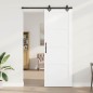 vidaXL Porta Scorrevole con Set di Hardware 'ORKDAL'Legno Massello di Pino Bianco