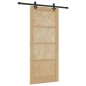 Set di Porta Scorrevole con Accessori 'ORKDAL'in Legno Massello di Pino Set di Porta Scorrevole con Accessori 'ORKDAL'in Legno Massello di Pino