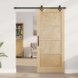 Set di Porta Scorrevole con Accessori 'ORKDAL'in Legno Massello di Pino Set di Porta Scorrevole con Accessori 'ORKDAL'in Legno Massello di Pino