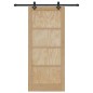 Set di Porta Scorrevole con Accessori 'ORKDAL'in Legno Massello di Pino Set di Porta Scorrevole con Accessori 'ORKDAL'in Legno Massello di Pino