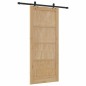 Set di Porta Scorrevole con Accessori 'ORKDAL'in Legno Massello di Pino Set di Porta Scorrevole con Accessori 'ORKDAL'in Legno Massello di Pino