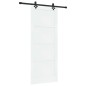 vidaXL Porta Scorrevole con Set Fissaggi 'ORKDAL'in Legno Massello Bianco vidaXL Porta Scorrevole con Set Fissaggi 'ORKDAL'in Legno Massello Bianco