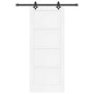 vidaXL Porta Scorrevole con Set Fissaggi 'ORKDAL'in Legno Massello Bianco vidaXL Porta Scorrevole con Set Fissaggi 'ORKDAL'in Legno Massello Bianco
