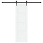 Porta scorrevole vidaXL con set di hardware bianco 61x198.5 cm in legno massello di pino Porta scorrevole vidaXL con set di hardware bianco 61x198.5 cm in legno massello di pino