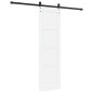 Porta scorrevole vidaXL con set di hardware bianco 61x198.5 cm in legno massello di pino Porta scorrevole vidaXL con set di hardware bianco 61x198.5 cm in legno massello di pino