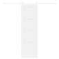 Porta Scorrevole vidaXL con Set Hardware Bianca 61x198.5 cm Legno Massello Pino Porta Scorrevole vidaXL con Set Hardware Bianca 61x198.5 cm Legno Massello Pino