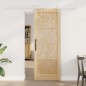 porta scorrevole vidaXL con set di hardware 73.5x198.5 cm in legno massello di pino