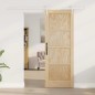 porta scorrevole vidaXL con set di hardware 73.5x198.5 cm in legno massello di pino