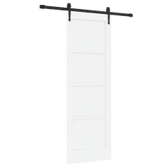 vidaXL Porta Scorrevole con Set di Ferramenta 'ORKDAL'in legno massello di pino bianco