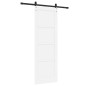 vidaXL Porta Scorrevole con Set di Ferramenta 'ORKDAL'in legno massello di pino bianco vidaXL Porta Scorrevole con Set di Ferramenta 'ORKDAL'in legno massello di pino bianco