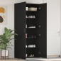 vidaXL Mobile per scarpe Nero 80x35,5x180 cm in Legno Ingengnerizzato vidaXL Mobile per scarpe Nero 80x35,5x180 cm in Legno Ingengnerizzato
