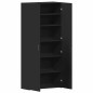 vidaXL Mobile per scarpe Nero 80x35,5x180 cm in Legno Ingengnerizzato vidaXL Mobile per scarpe Nero 80x35,5x180 cm in Legno Ingengnerizzato