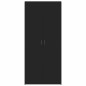 vidaXL Mobile per scarpe Nero 80x35,5x180 cm in Legno Ingengnerizzato vidaXL Mobile per scarpe Nero 80x35,5x180 cm in Legno Ingengnerizzato
