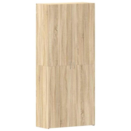 vidaXL Mobile per scarpe Rovere Sonoma 80x35,5x180 cm Legno ingegnerizzato