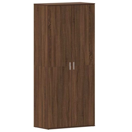 vidaXL Mobile per scarpe in rovere marrone 80x39x180 cm Legno ingegnerizzato