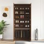 vidaXL Mobile per scarpe in rovere marrone 80x39x180 cm Legno ingegnerizzato