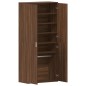vidaXL Mobile per scarpe in rovere marrone 80x39x180 cm Legno ingegnerizzato