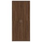 vidaXL Mobile per scarpe in rovere marrone 80x39x180 cm Legno ingegnerizzato