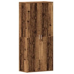vidaXL Mobile per Scarpe Legno Vecchio 80x39x180 cm Legno Ingegnierizzato
