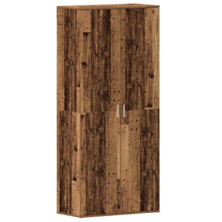 vidaXL Mobile per Scarpe Legno Vecchio 80x39x180 cm Legno Ingegnierizzato