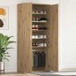 vidaXL Armadio per Scarpe Rovere Artigianale 80x39x180 cm Legno Ingenerizzato vidaXL Armadio per Scarpe Rovere Artigianale 80x39x180 cm Legno Ingenerizzato