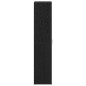 vidaXL Mobile per Scarpe Rovere Nero 80x39x180 cm Legno Ingegnerizzato