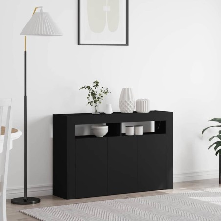 vidaXL Credenza Nera Legno ingegnerizzato 116 x 30 x 75 cm Credenza