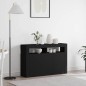 vidaXL Credenza Nera Legno ingegnerizzato 116 x 30 x 75 cm Credenza