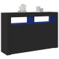 vidaXL Credenza Nera Legno ingegnerizzato 116 x 30 x 75 cm Credenza