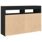vidaXL Credenza Nera Legno ingegnerizzato 116 x 30 x 75 cm Credenza