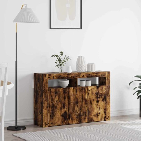 vidaXL Sideboard Rovere Affumicato Legno Ingegnerizzato 116 x 30 x 75 cm