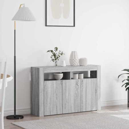 vidaXL Sideboard Grigio sonoma Legno ingegnerizzato 116 x 30 x 75 cm