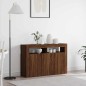vidaXL Sideboard Rovere Marrone Legno Composito 116 x 30 x 75 cm