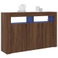 vidaXL Sideboard Rovere Marrone Legno Composito 116 x 30 x 75 cm