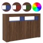 vidaXL Sideboard Rovere Marrone Legno Composito 116 x 30 x 75 cm