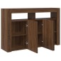 vidaXL Sideboard Rovere Marrone Legno Composito 116 x 30 x 75 cm