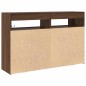 vidaXL Sideboard Rovere Marrone Legno Composito 116 x 30 x 75 cm