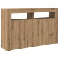 vidaXL Credenza Rovere Artigianale Legno Ingegnerizzato 116 x 30 x 75 cm