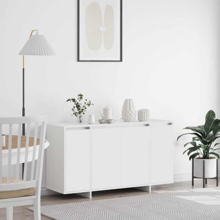 vidaXL Credenza Bianca Bianca Legno 135 x 41 x 75 cm Credenza Bianca